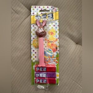 Brown Easter Bunny PEZ Dispenser with Candy